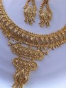 Indian 14ct Gold Platted Jewellery Set Three layer