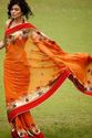India Trendy Party Wear Designer Bright Orange Coo