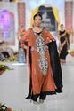 Pakistan Designer Dark Coral With Black Long Shirt