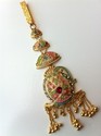 Indian Gold Platted Multi-Shaded Jhura Pin Kundan 