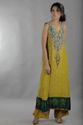 Pakistan Designer Mehandi Green Self Printed Briti