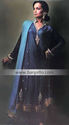 Pakistan Dark Gray Dulce Crinkle Chiffon Churidaar