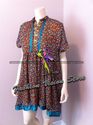 Pakistani Brown Chiffon Printed Georgette Top Tuni