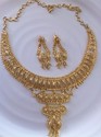 Indian 14ct Gold Platted Jewellery Set Three layer