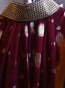 Pakistan Maroon Bandani Chundri High Neck Outfit R