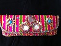 Pink Hot Pink Afghani Mirron Clutch Purse Salwar G