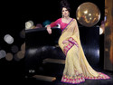 Embellished Designer Saree Collection Pink Green S