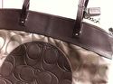 NWT COACH Laura Signature Large Tote Khaki Copper 