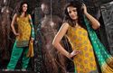 India Silk Yellow Green Panihari Outfit Unstitched