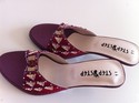 STEP House Designer Sandals with Maroon Stones Zar