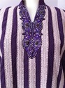 Exclusive Pakistani Designer Chiffon Purple Stone 