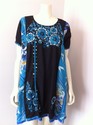 Pakistani Georgette Ferozi Printed Tunic Top Handw