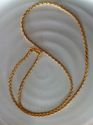 9ct Gold Platted Art Work Chain Long Necklace Bran