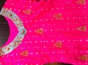 Pakistan Designer Pure Silk Lehanga Ferozi Pink Go