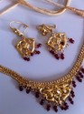 Indian 14ct Gold Platted Jewelry Set Dewali Festiv