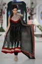 Pakistan Designer Chiffon Black A-line Red Velvet 