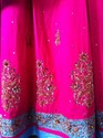 Pakistan Designer Pure Silk Lehanga Ferozi Pink Go