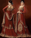 Maroon Perla Lehnga Maroon Chiffon exceptional bri