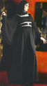 Pakistan Jilbab Abaya Black Yesenia Crepe Silk Emb