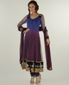 Indian Ombre Khalida Designer Outfit Gota Violet W