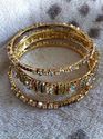 Designer Zarqonia Colored Bangle Set Size 2.4 Salw