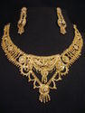 14ct Gold Platted Exclusive Necklace Earring Long 