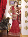 Exotic Party-Wear Embroidered Lehenga Brocket Lehe