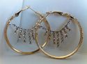 14ct Gold Platted Cubic Zarqonia Earrings Stones H