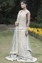 Pakistan Designer Ash Grey Faustine Sharara Crinkl