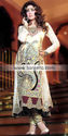 Pakistan Flavescent White Rowan Dip Dyed Churidaar