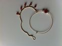 Indian 9ct Nath Brides Wedding Nose Ring Hoop Roun