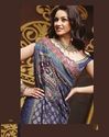 Indian Blue Designer Saree Sequins Thread work