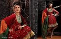 India Silk Maroon Morni Red Designer Outfit Unstit