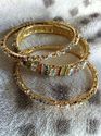 Designer Zarqonia Colored Bangle Set Size 2.4 Salw