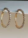 14ct Gold Platted Cubic Zarqonia Stones Hoop Chris