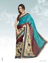 Bollywood Printed Dailywear Saree with Embroided P