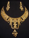 Indian 14ct Gold Platted Necklace Set Bridal Jewel