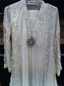 Pakistan White Lace Piece Self Printed Outfit Rhin