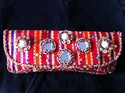 Pink Hot Pink Afghani Mirron Clutch Purse Salwar G