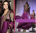 Indian Pretty zinta Purple Anarkali Embroided Outf
