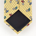Goal Tie by Alynn Novelty - Yellow Silk