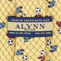 Goal Tie by Alynn Novelty - Yellow Silk