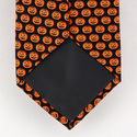 Pumpkins Tie by Alynn Novelty - Black Silk