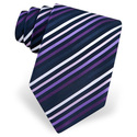 Purple Tonal Stripe Tie by Silk Rhino Neckwear - P