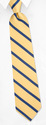 Yellow & Blue Stripe Tie by Elite - Yellow Silk