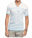 Bar III Shirt, Short Sleeve V Neck Button Shirt-80