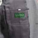 LAUREN by Ralph Lauren Men's Grey Shark Wool Suit