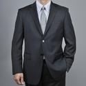 Mantoni Men's Black Wool 2-button Suit