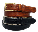  Men's Italian Leather Dress Belt 1 1/8" Wide 