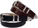 Canyon Men's Italian Leather Designer Dress Belt 